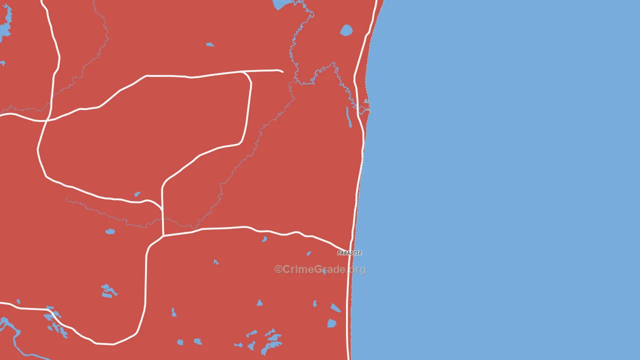 49768, MI Map of Drug-Related Crime Rates