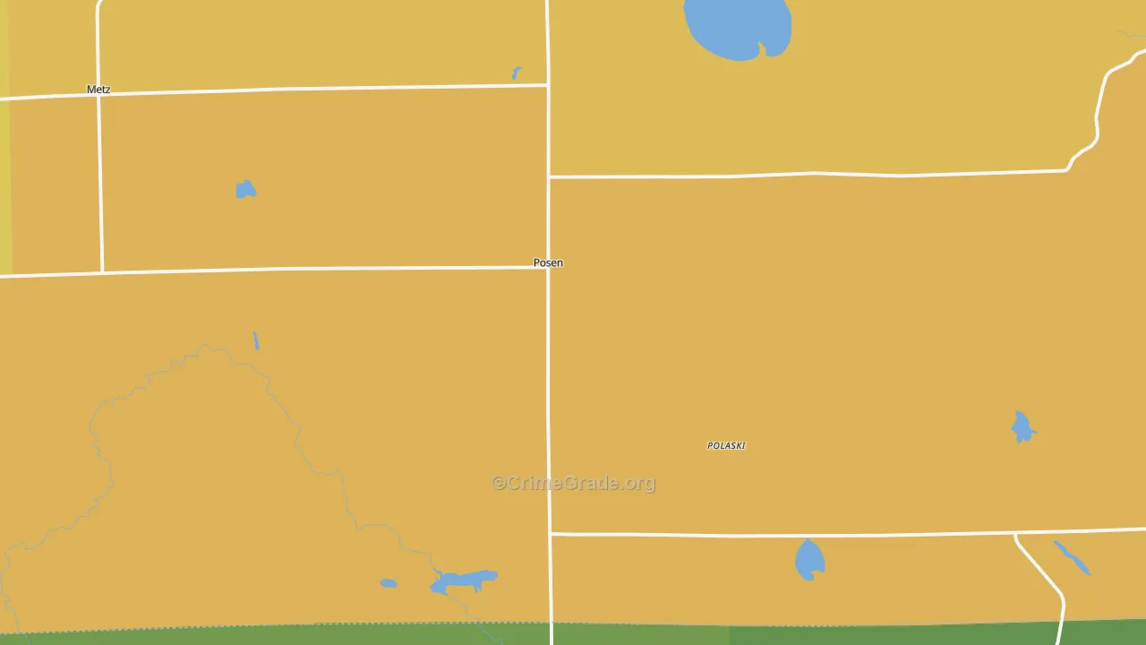 49776, MI Map of Drug-Related Crime Rates
