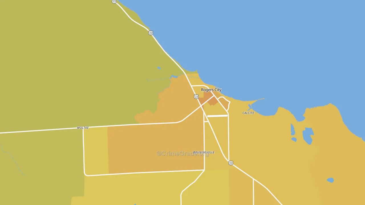 49779, MI Map of Drug-Related Crime Rates
