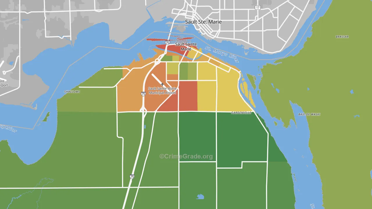 49783, MI Map of Drug-Related Crime Rates