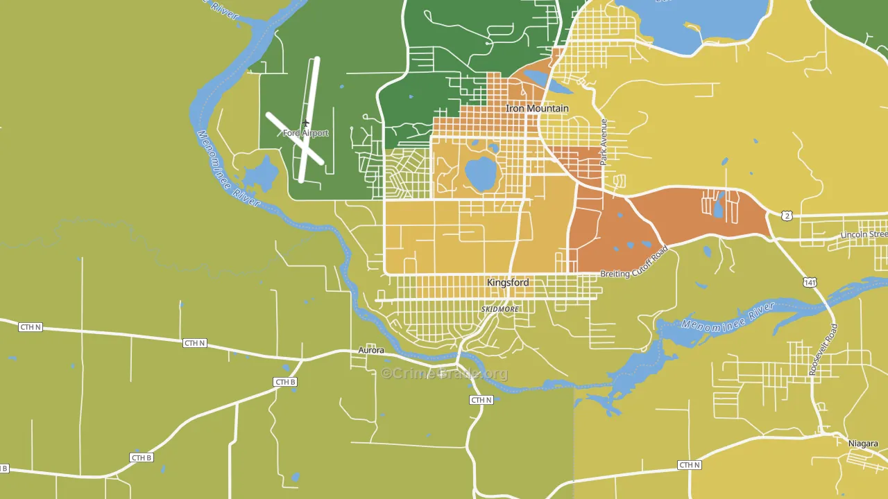 49802, MI Map of Drug-Related Crime Rates