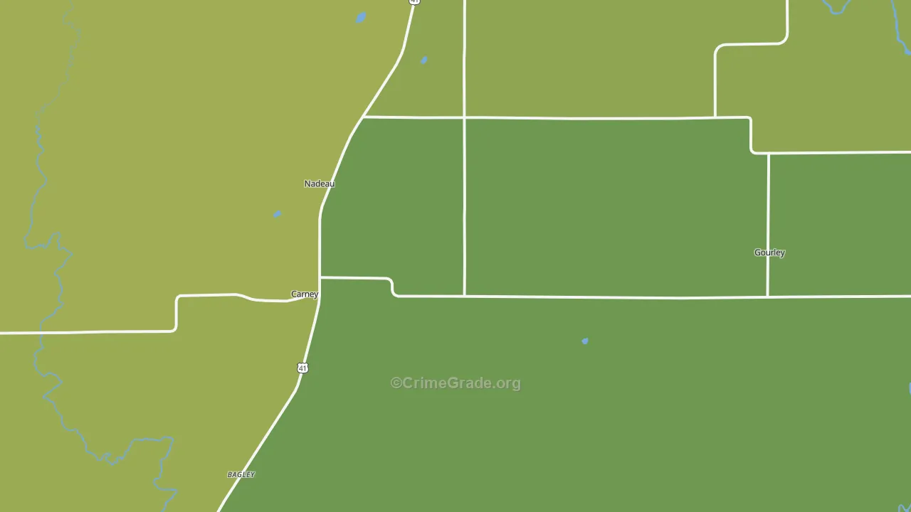 49812, MI Map of Drug-Related Crime Rates