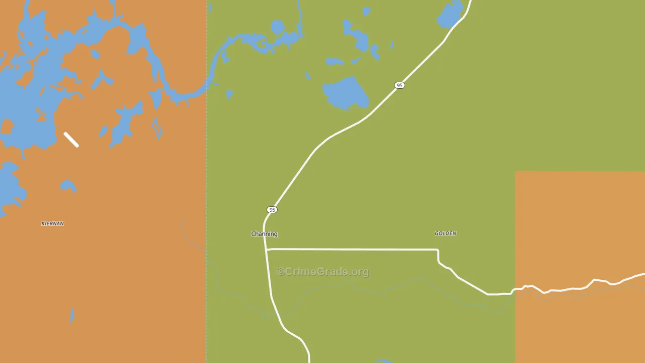 49815, MI Map of Drug-Related Crime Rates