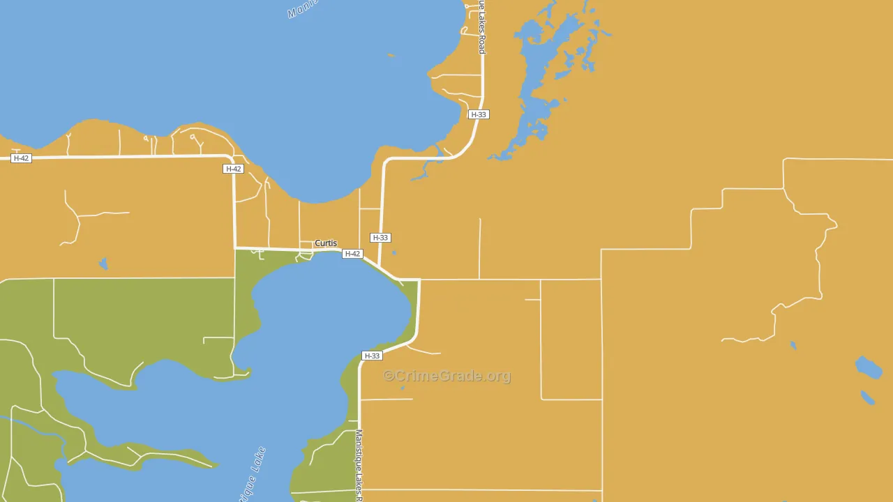 49820, MI Map of Drug-Related Crime Rates