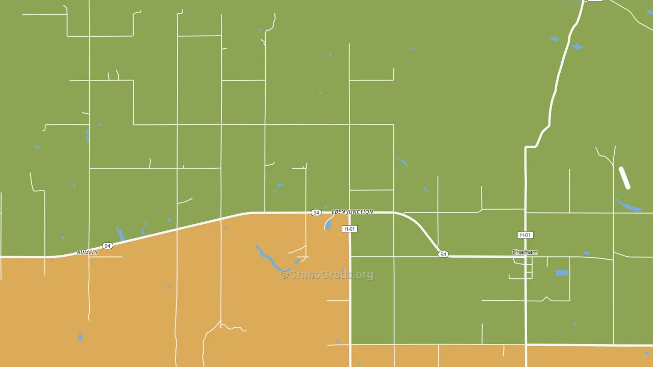 49825, MI Map of Drug-Related Crime Rates