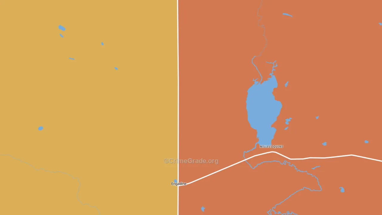 49827, MI Map of Drug-Related Crime Rates