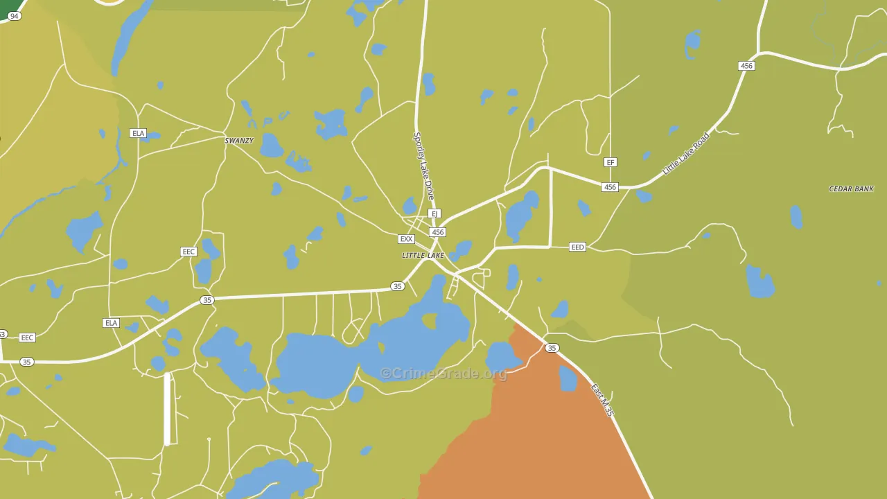 49833, MI Map of Drug-Related Crime Rates