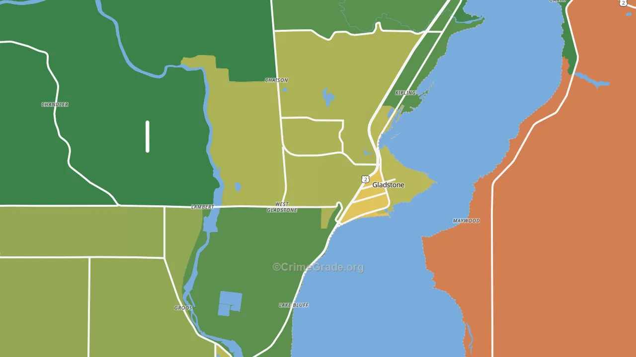 49837, MI Map of Drug-Related Crime Rates