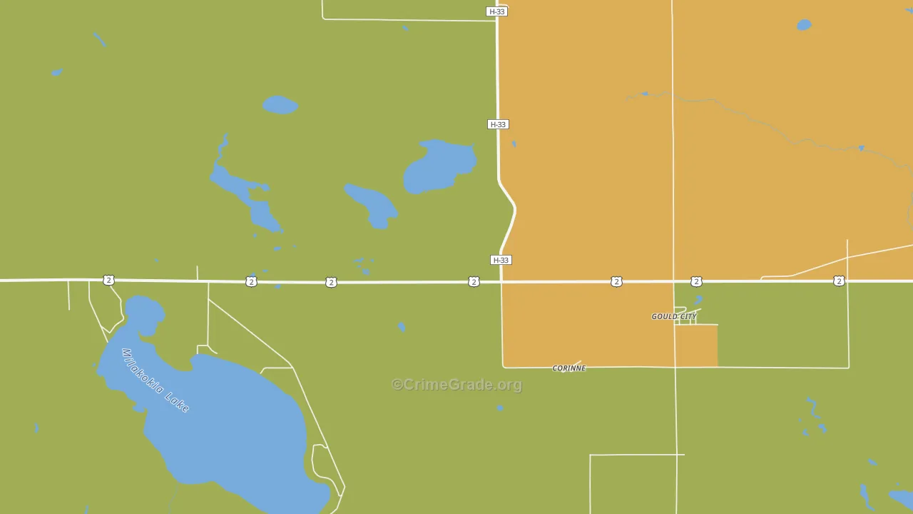 49838, MI Map of Drug-Related Crime Rates