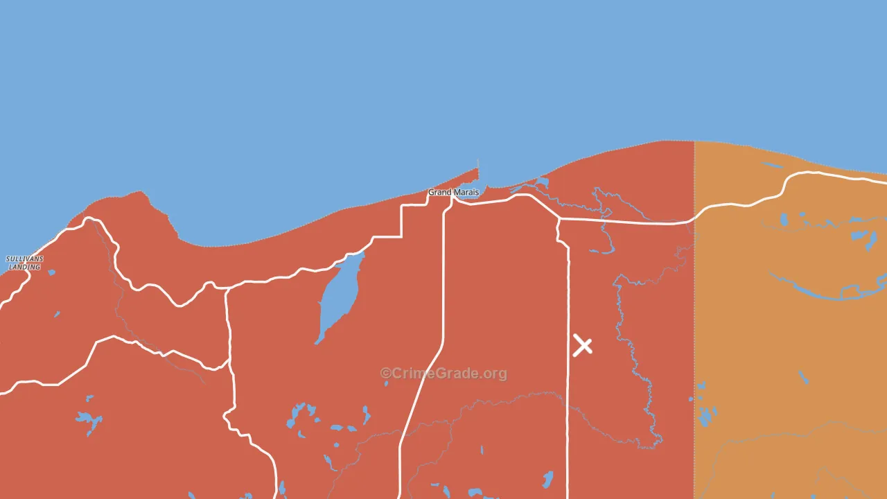 49839, MI Map of Drug-Related Crime Rates