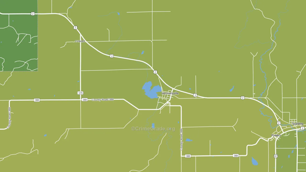 49847, MI Map of Drug-Related Crime Rates