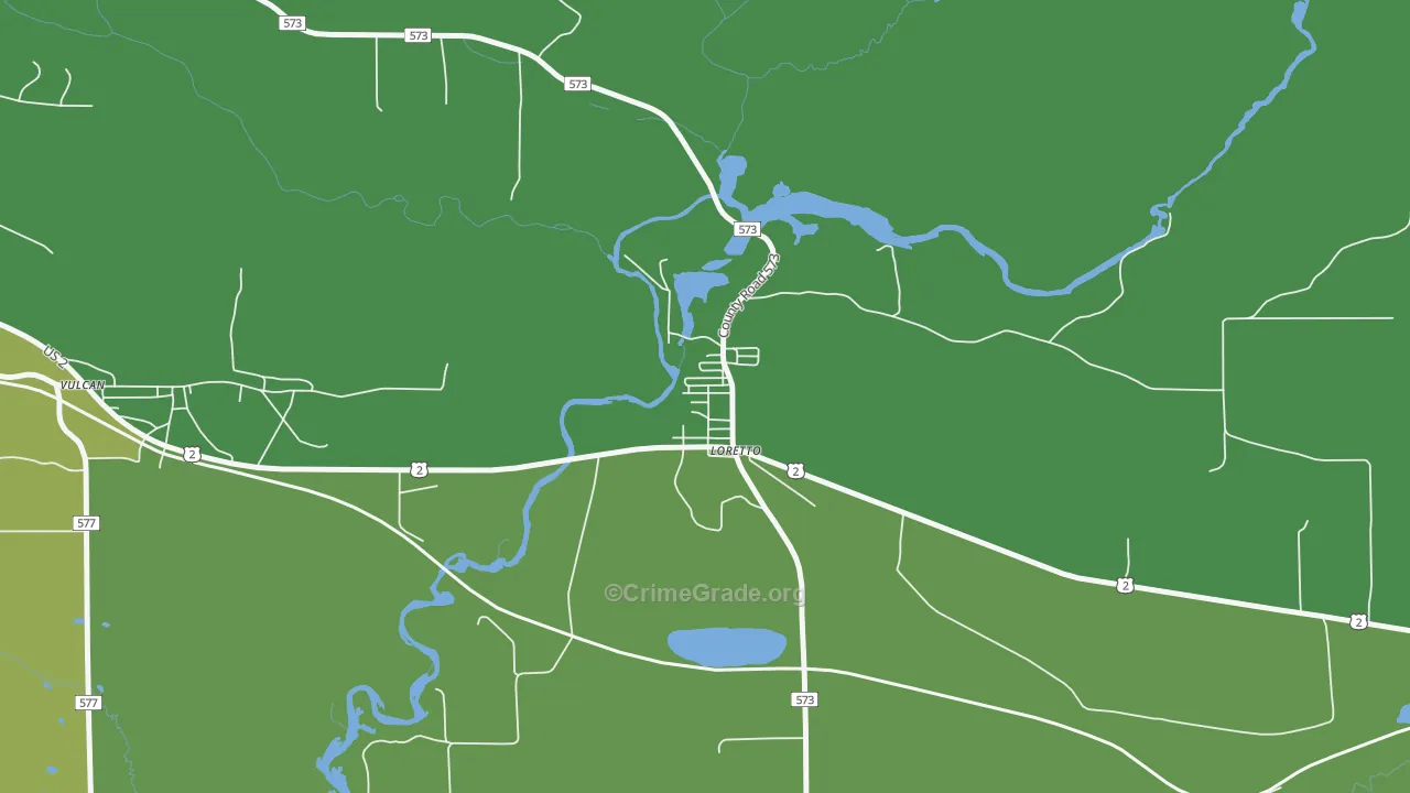 49852, MI Map of Drug-Related Crime Rates