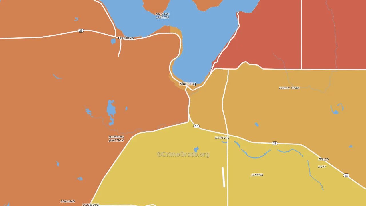 49862, MI Map of Drug-Related Crime Rates