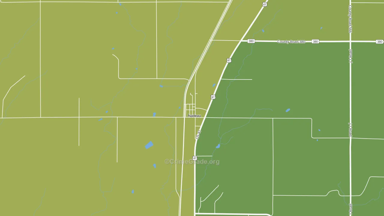 49863, MI Map of Drug-Related Crime Rates