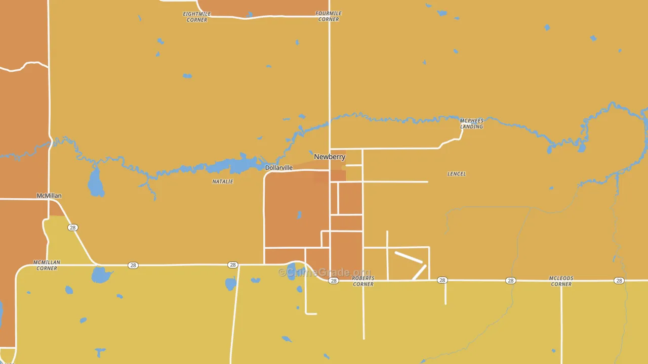 49868, MI Map of Drug-Related Crime Rates