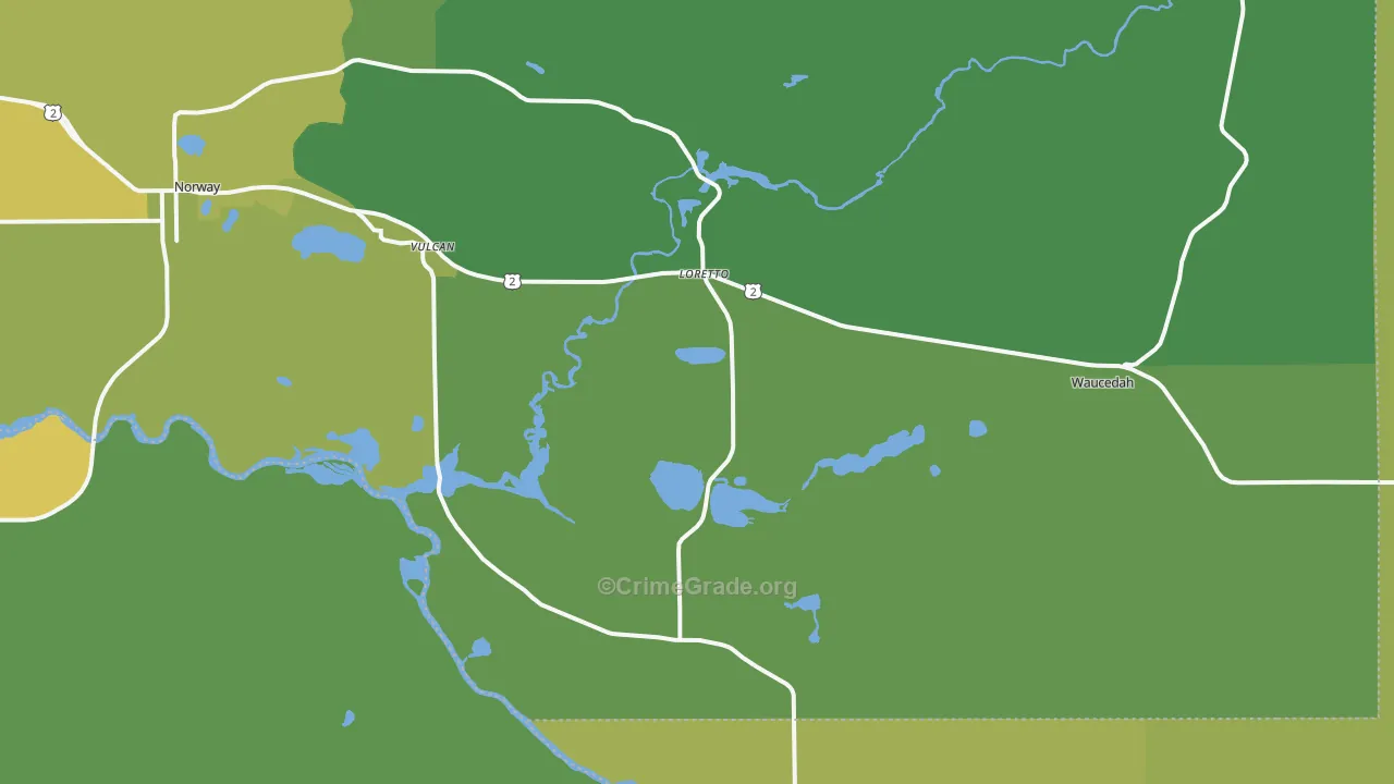 49892, MI Map of Drug-Related Crime Rates