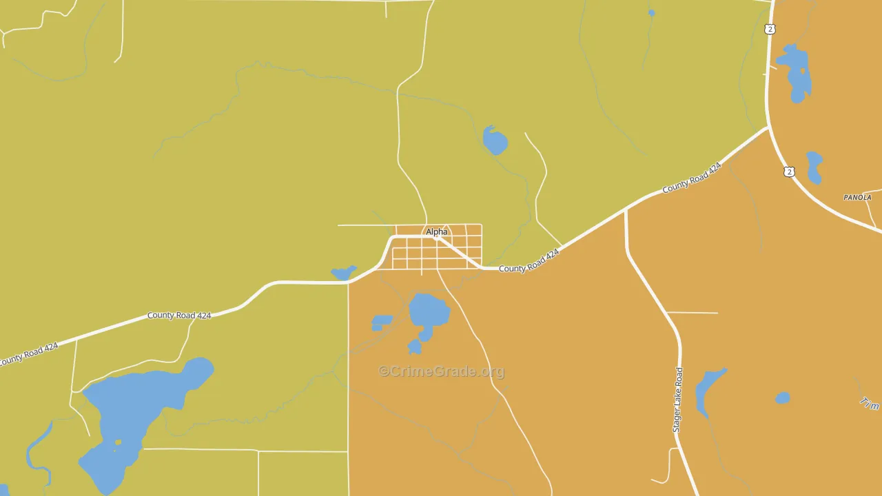 49902, MI Map of Drug-Related Crime Rates