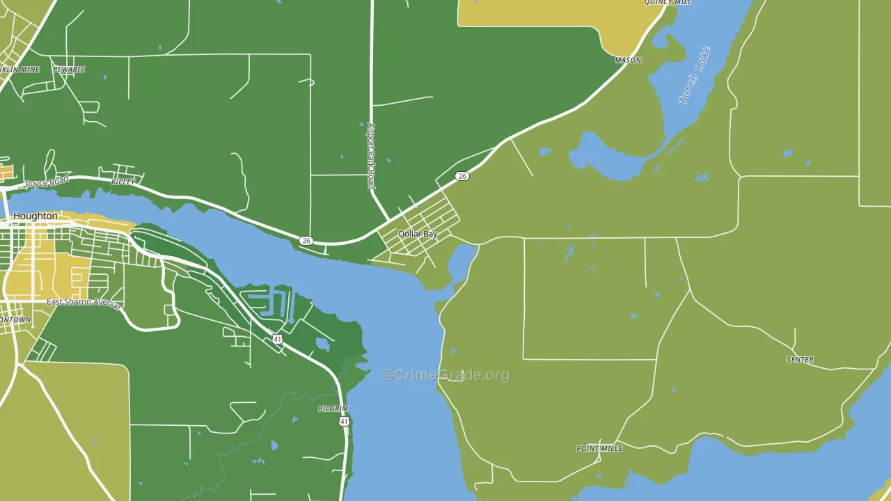 49922, MI Map of Drug-Related Crime Rates