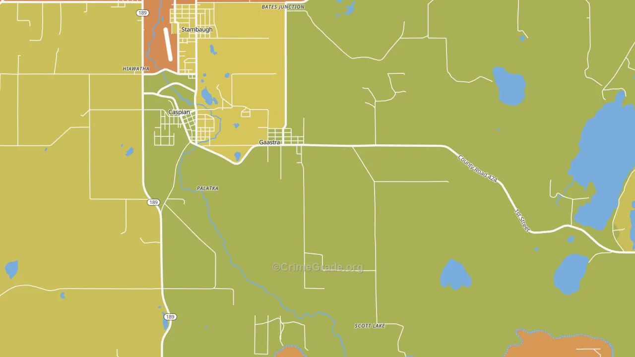 49927, MI Map of Drug-Related Crime Rates