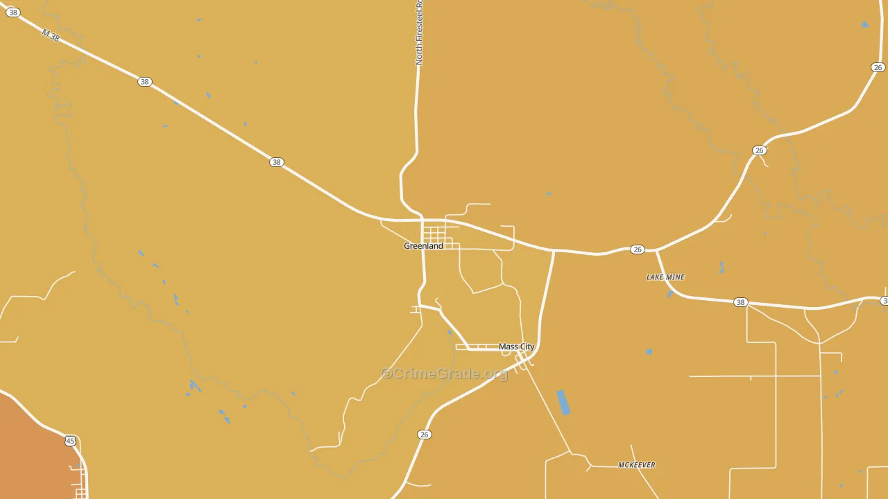 49929, MI Map of Drug-Related Crime Rates
