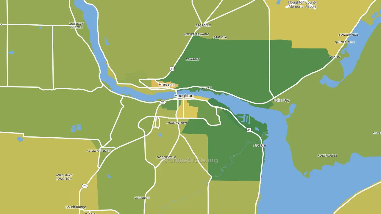 49931, MI Map of Drug-Related Crime Rates