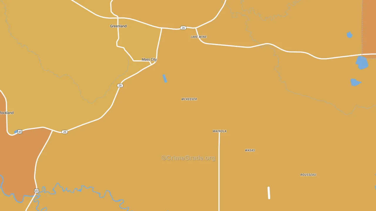 49948, MI Map of Drug-Related Crime Rates