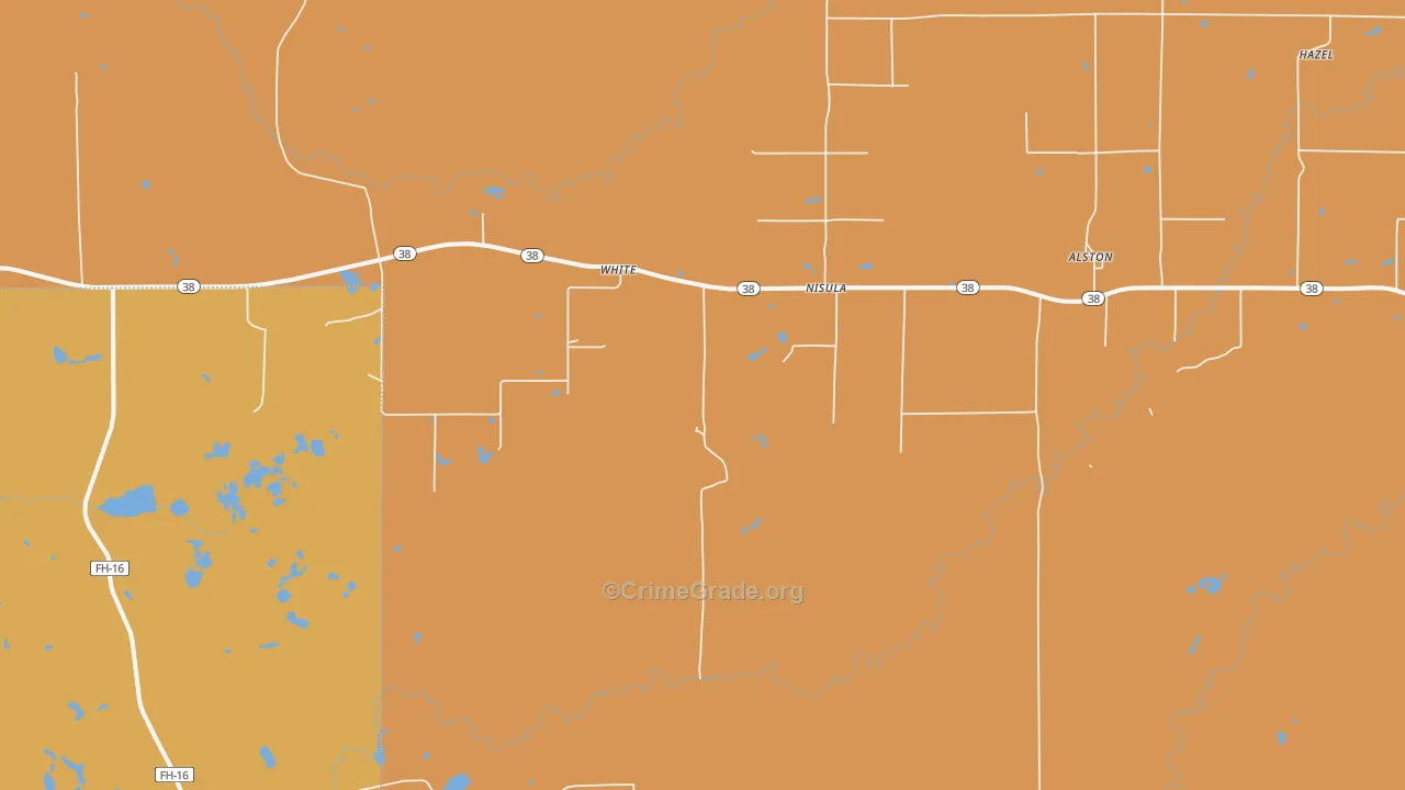 49952, MI Map of Drug-Related Crime Rates
