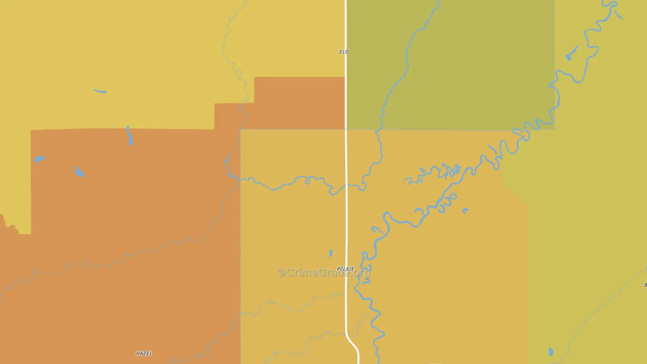 49958, MI Map of Drug-Related Crime Rates