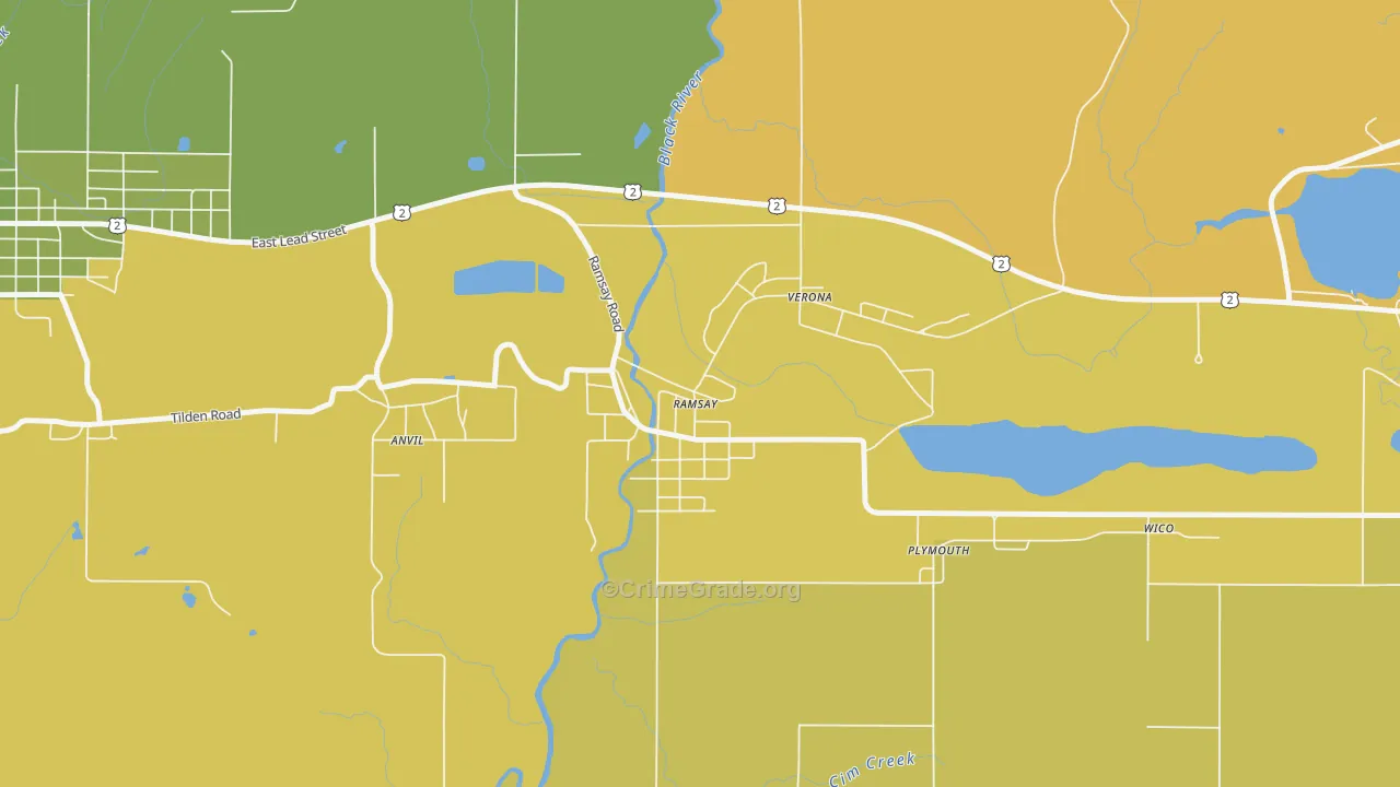 49959, MI Map of Drug-Related Crime Rates