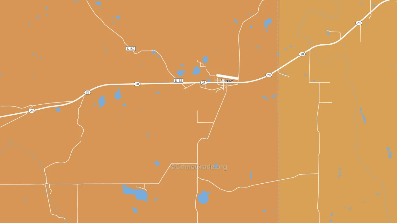 49961, MI Map of Drug-Related Crime Rates