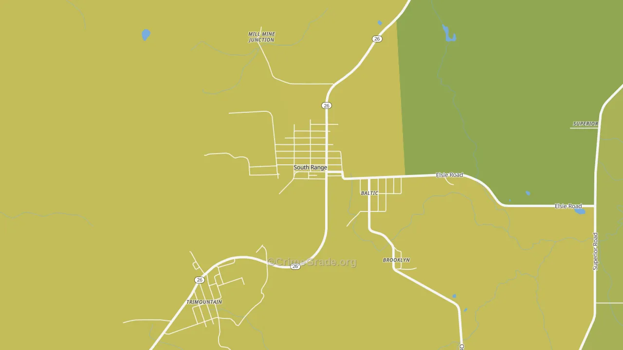 49963, MI Map of Drug-Related Crime Rates