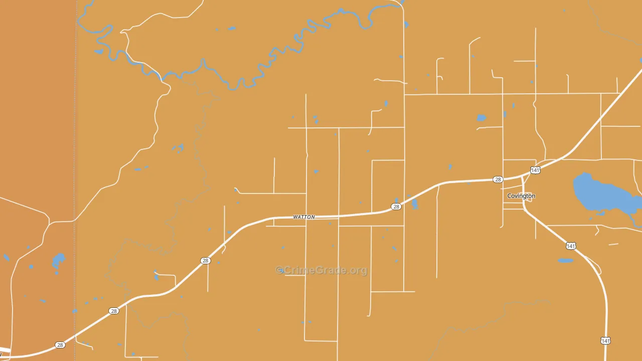 49970, MI Map of Drug-Related Crime Rates