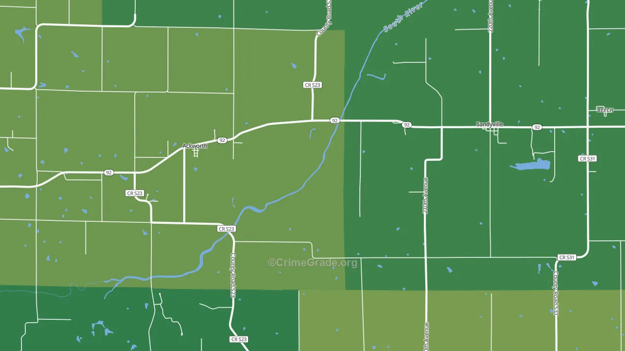 50001, IA Map of Drug-Related Crime Rates