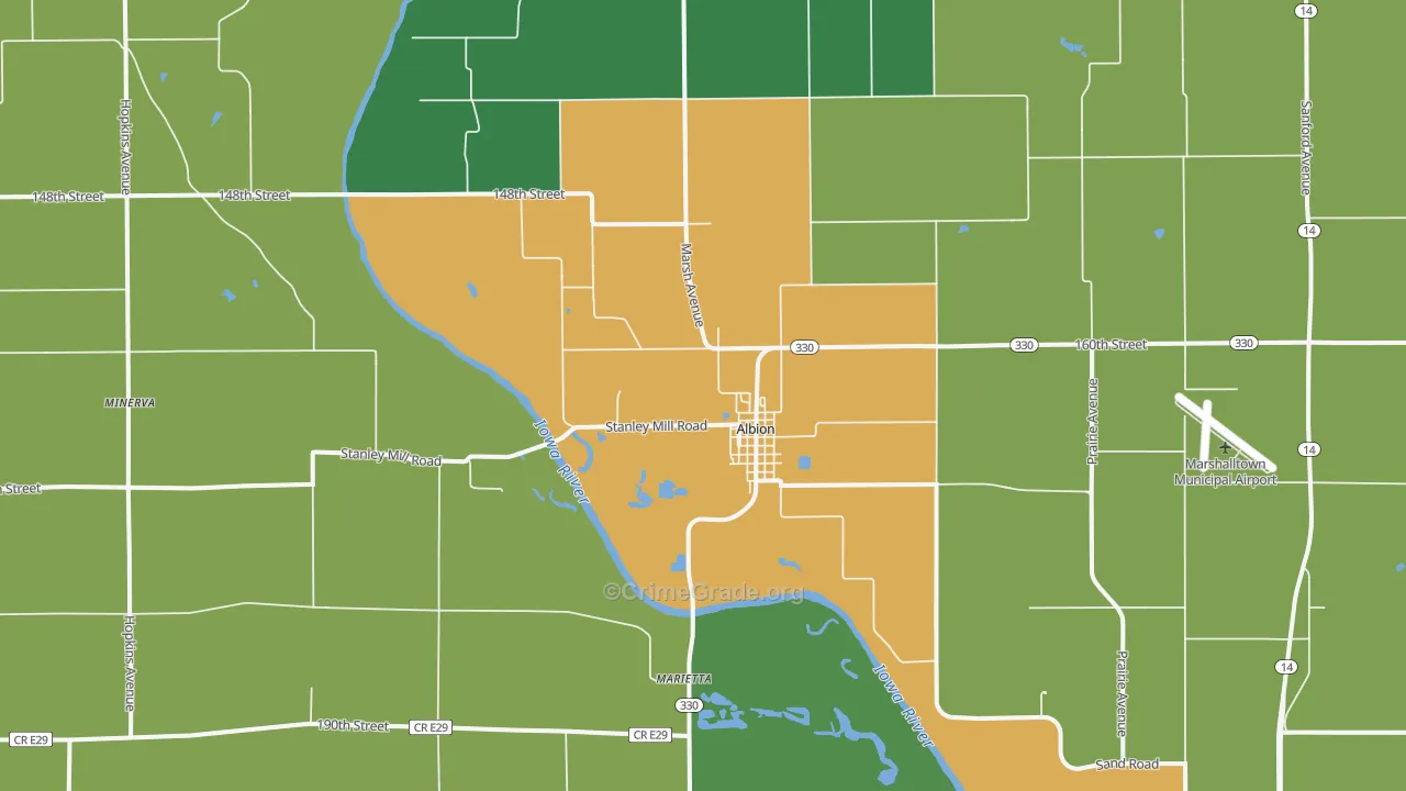 50005, IA Map of Drug-Related Crime Rates