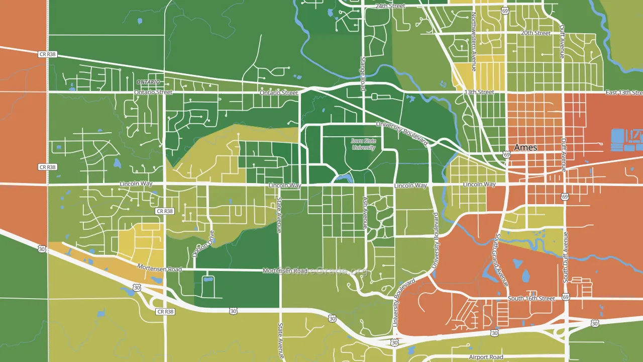 50012, IA Map of Drug-Related Crime Rates