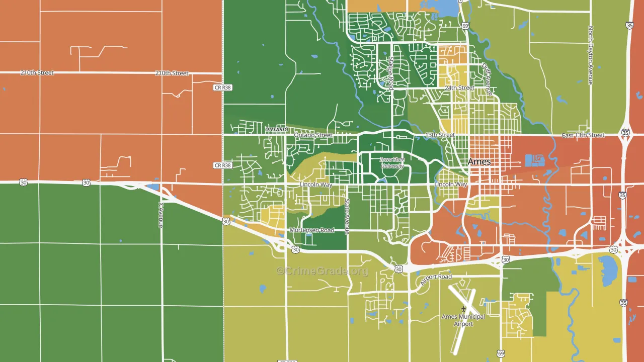 50014, IA Map of Drug-Related Crime Rates