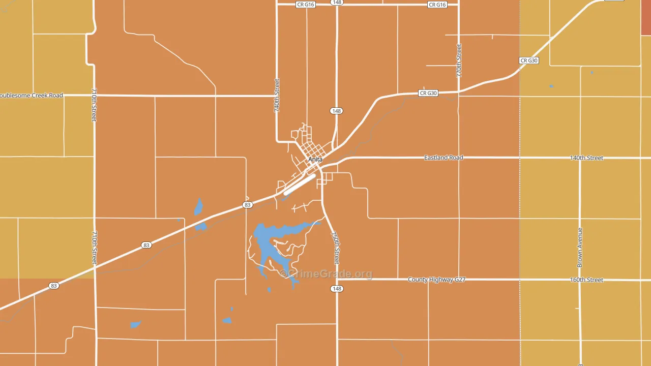 50020, IA Map of Drug-Related Crime Rates