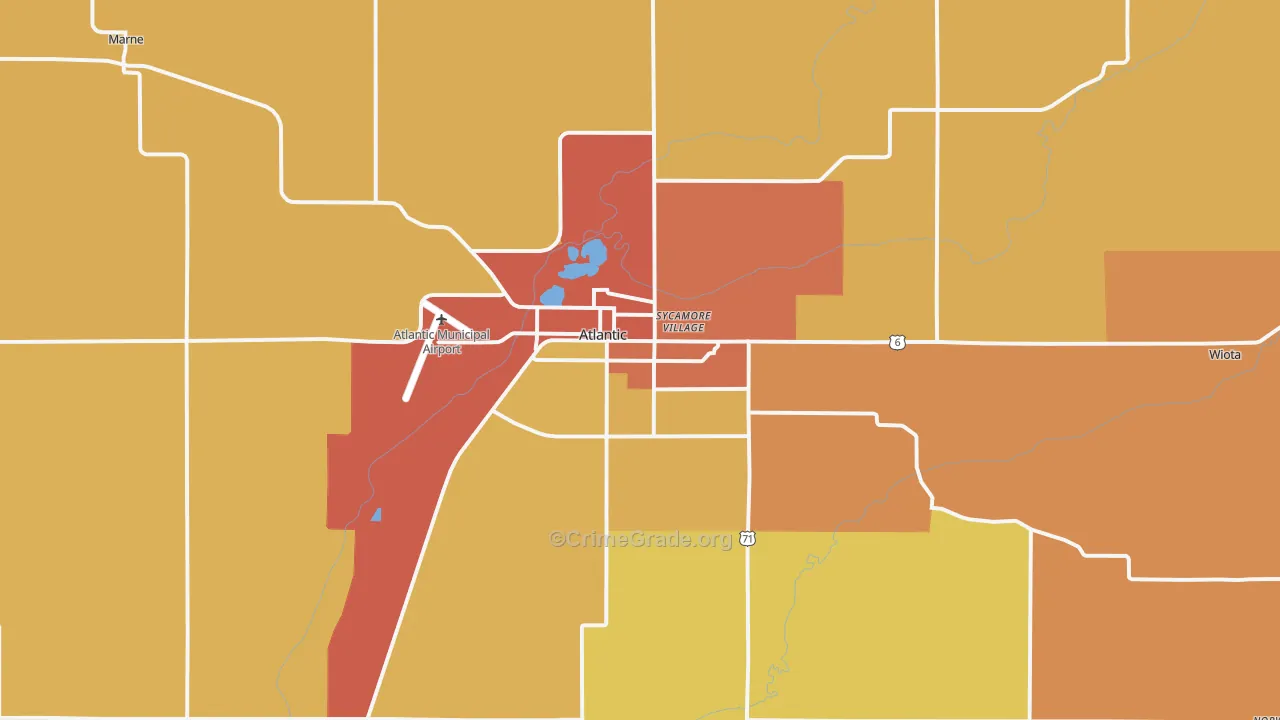 50022, IA Map of Drug-Related Crime Rates