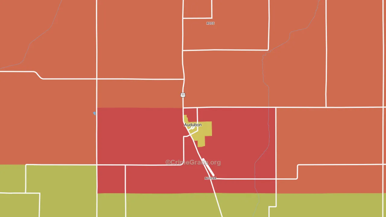 50025, IA Map of Drug-Related Crime Rates