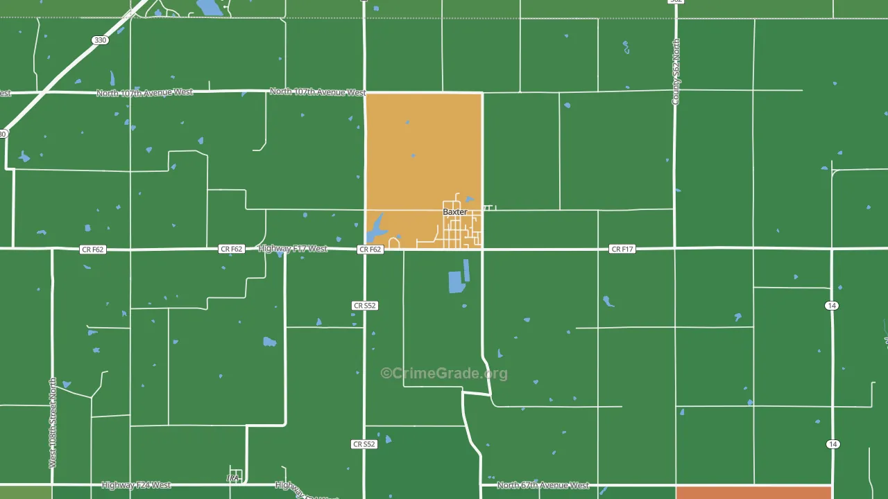 50028, IA Map of Drug-Related Crime Rates