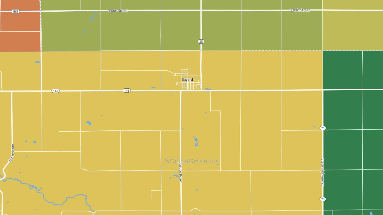 50029, IA Map of Drug-Related Crime Rates