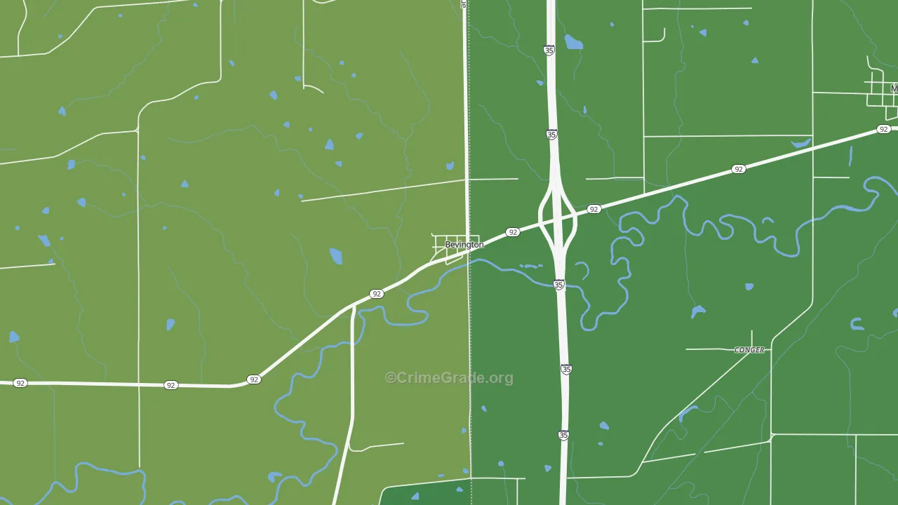 50033, IA Map of Drug-Related Crime Rates