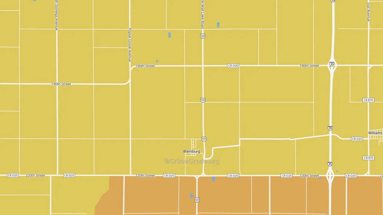 50034, IA Map of Drug-Related Crime Rates