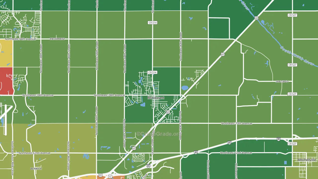 50035, IA Map of Drug-Related Crime Rates