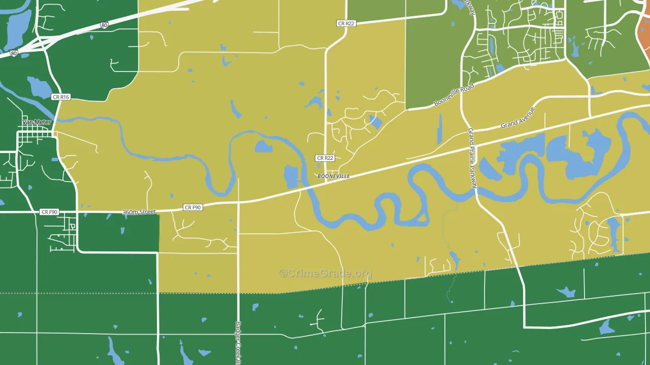 50038, IA Map of Drug-Related Crime Rates