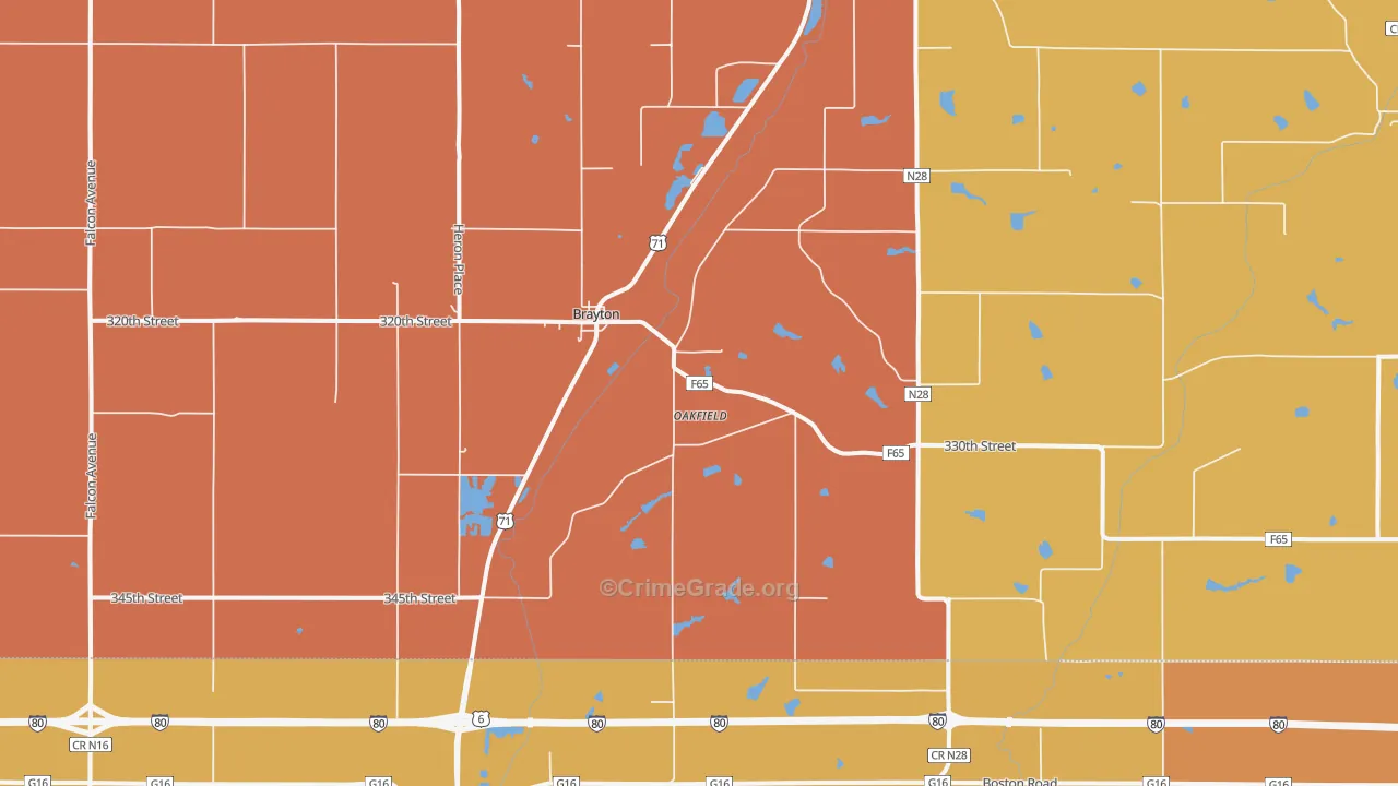 50042, IA Map of Drug-Related Crime Rates