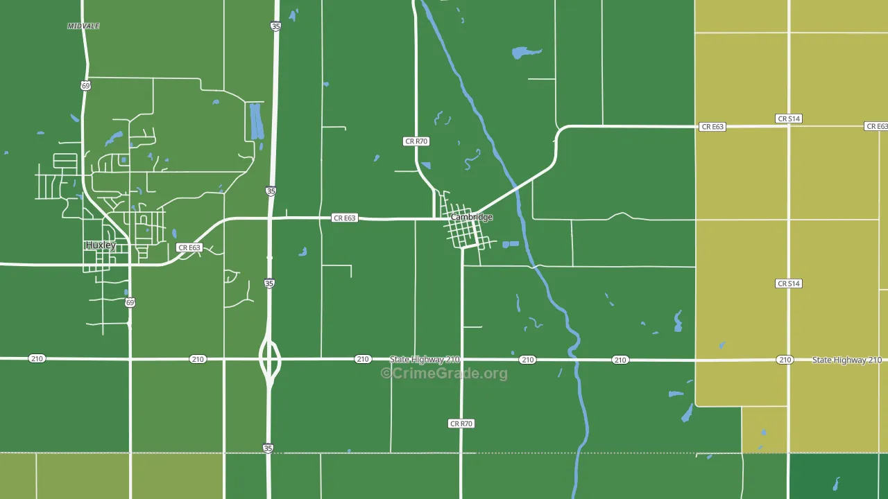 50046, IA Map of Drug-Related Crime Rates