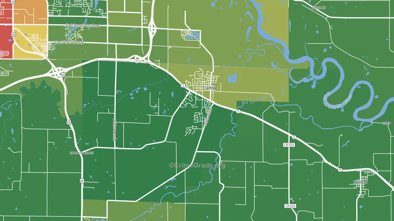 50047, IA Map of Drug-Related Crime Rates