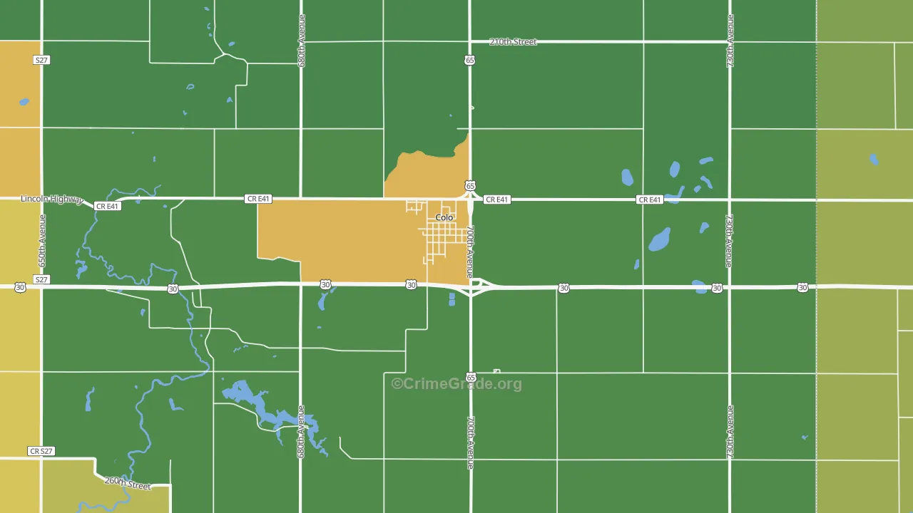 50056, IA Map of Drug-Related Crime Rates