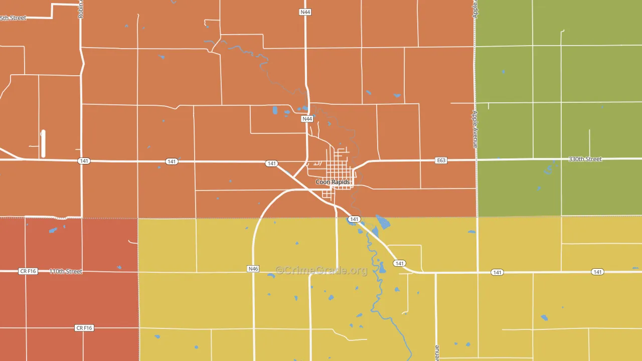 50058, IA Map of Drug-Related Crime Rates
